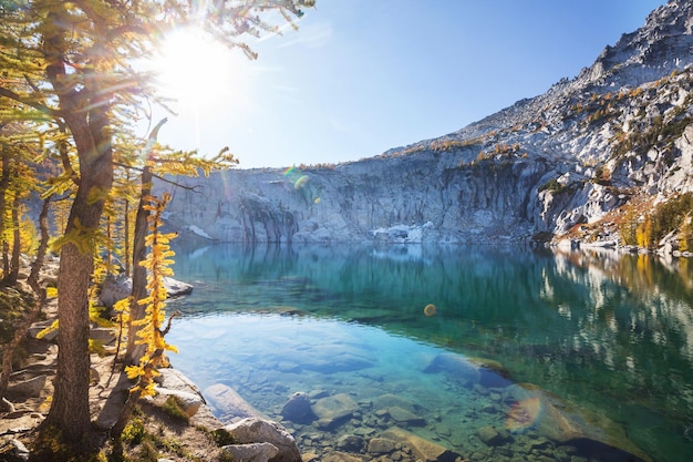 Foto lago alpino