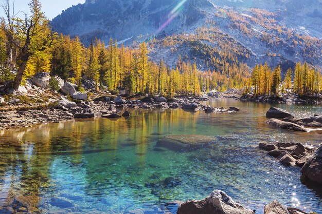 Foto lago alpino