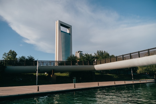 Lago y árboles, Paseo Santa Lucía Monterrey