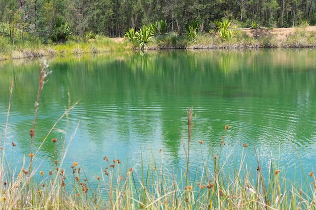 Lago azul ubicado en villa de leyva colombia