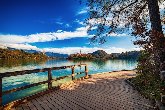 El lago Bled eslovenia