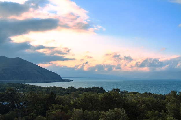 lago con bosque