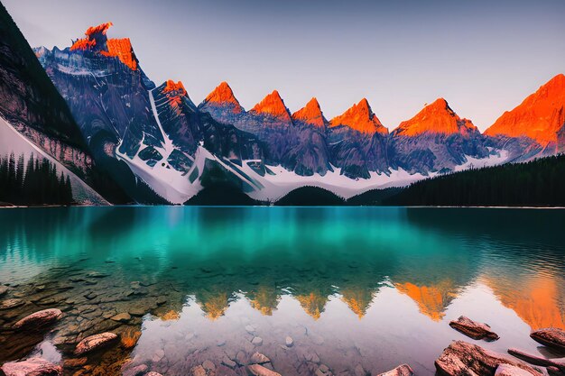 Foto lago braies com o monte seekofel ao fundo