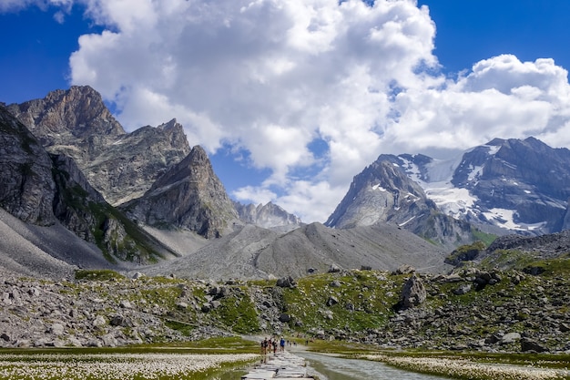 Lago Cow, Lac des Vaches, no Parque Nacional de Vanoise, Savoy, França