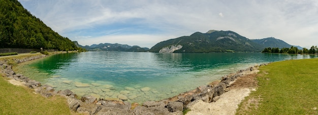 Foto lago da montanha na áustria