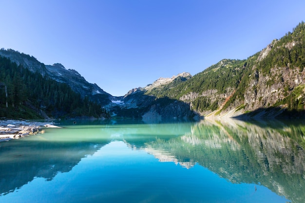 Lago das montanhas