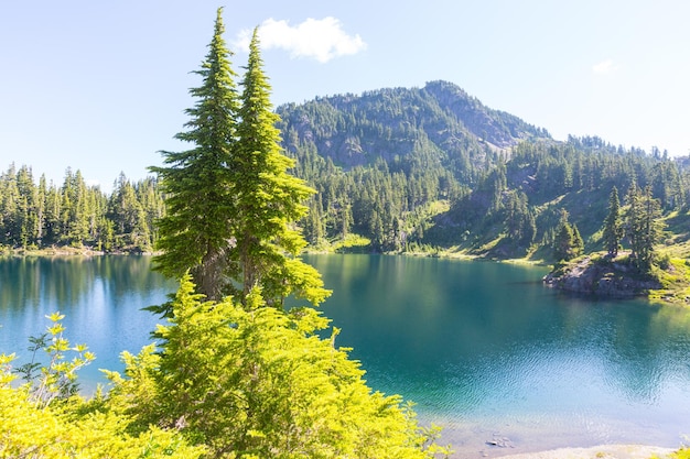 Lago das montanhas