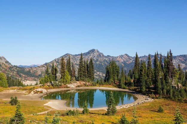 Lago das montanhas