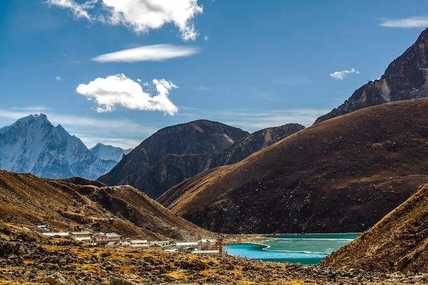 Lago Gokyo na região do Everest