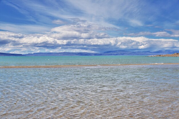 Lago lago argentino en Laguna Nimez Reserva