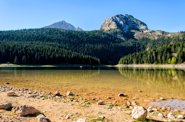 Foto lago de montaña