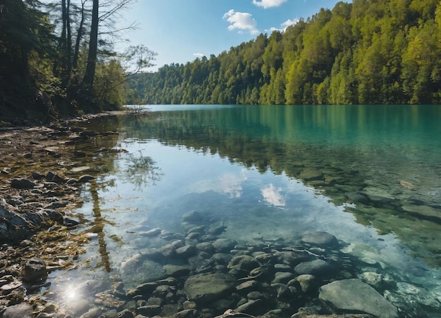 lago en las montañas