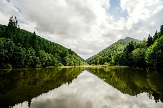 Lago en las montañas