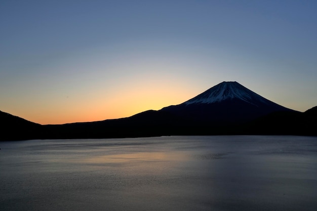 Foto lago motosu e monte fuji