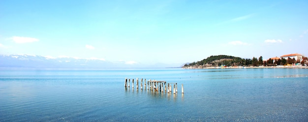 El lago de Ohrid, Macedonia