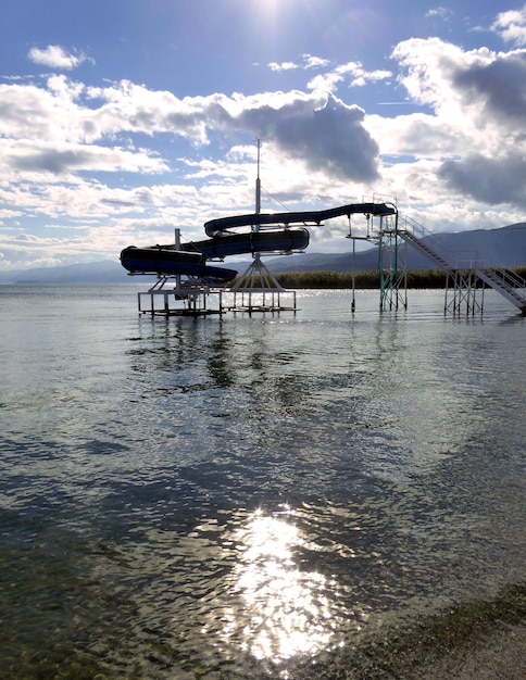 el lago Ohrid en Macedonia