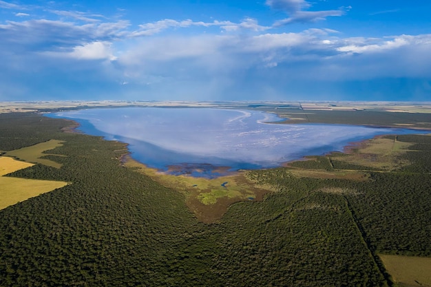 Lago pampeano Paisaje Salinas Grandes La Pampa Argentina