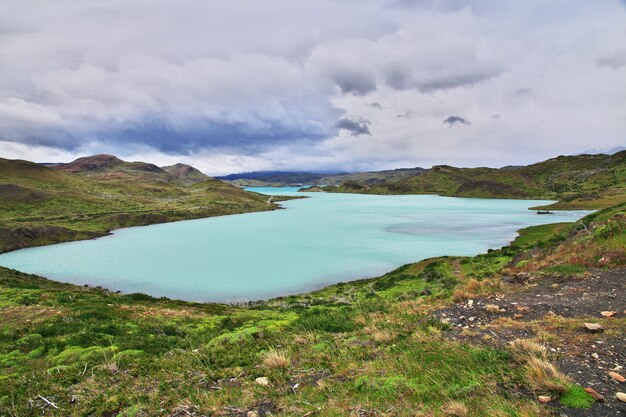 Lago Pehoe en el Parque Nacional Torres del Paine