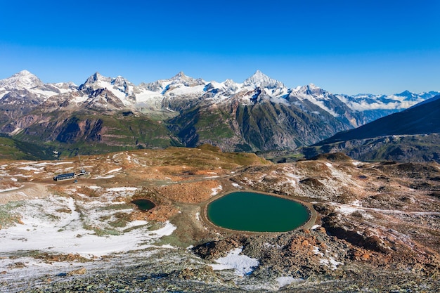 Lago Riffelsee y Matterhorn Suiza