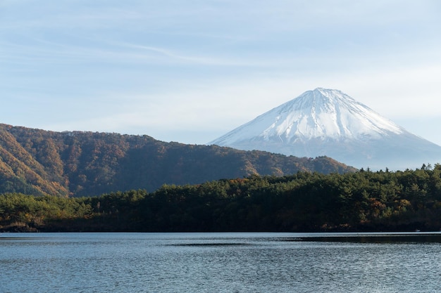 Lago saiko y monte Fuji