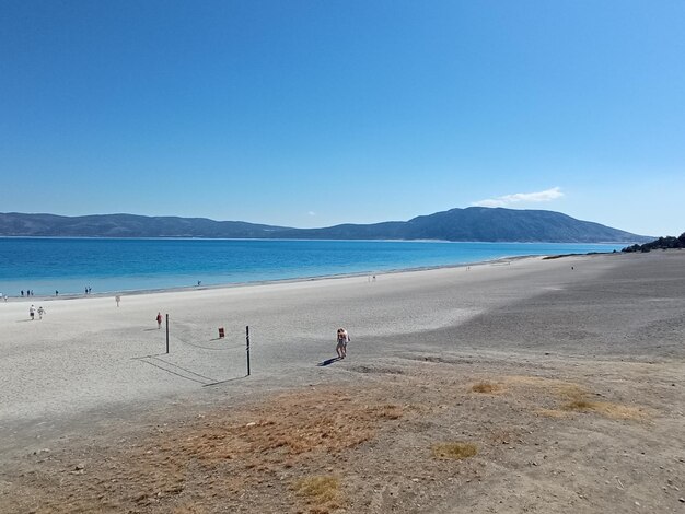 El lago Salda en Turquía