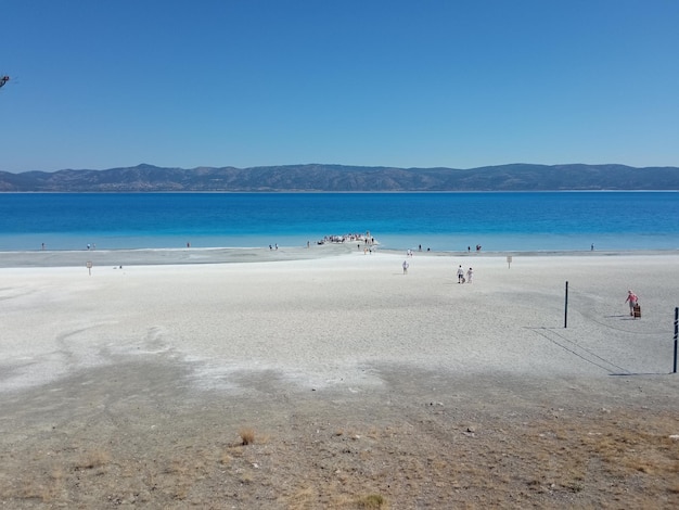 El lago Salda en Turquía