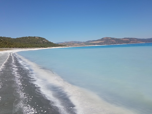 El lago Salda en Turquía