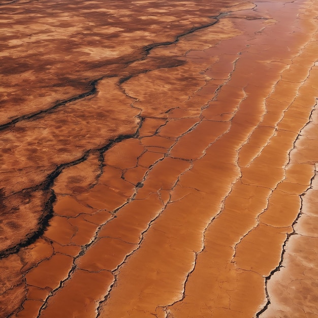 Lago seco con calor extremo en verano