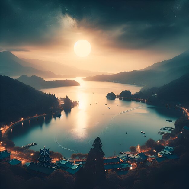 El lago Sun Moon de Taiwán