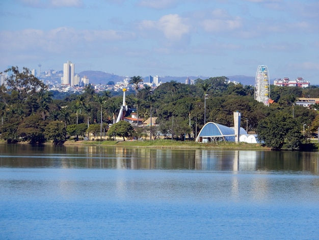 Foto lagoa da pampulha em belo horizonte, minas gerais