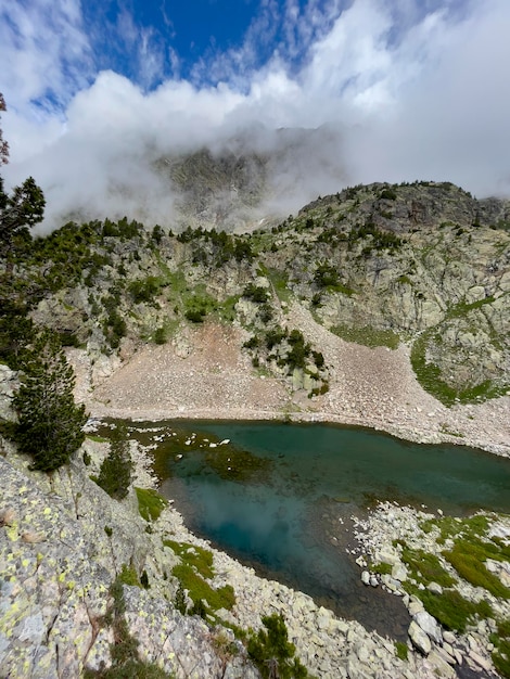 Uno de los lagos de Arriel Pirineo Aragonés Valle de Respomuso Valle de Tena Provincia de Huesca Aragón España