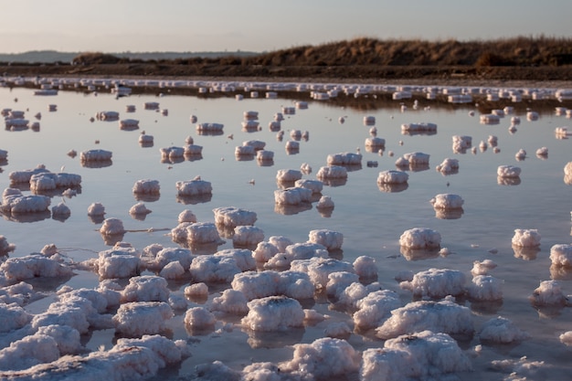 Foto lagos de evaporação salina