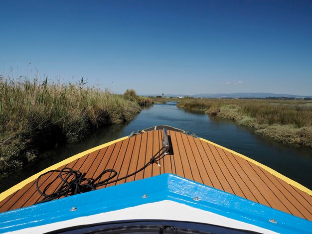 Foto laguna de aveiro ria de aveiro ubicada en la costa atlántica de portugal