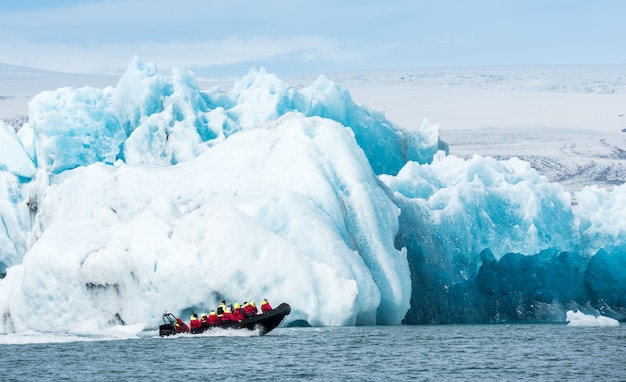 Laguna de hielo del glaciar Jokulsarlon, Islandia