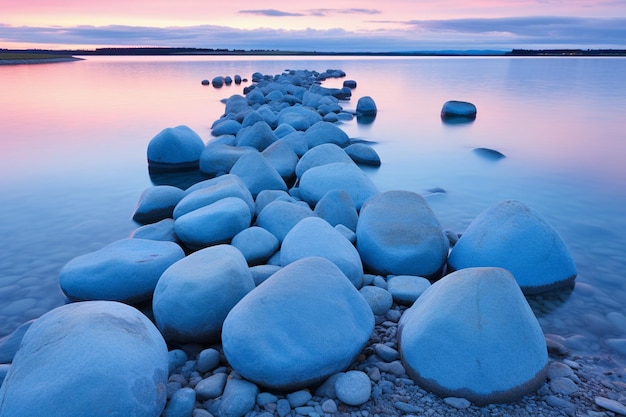 La laguna de Lapis Lazuli es una foto de gradiente azul de la canción de cuna.