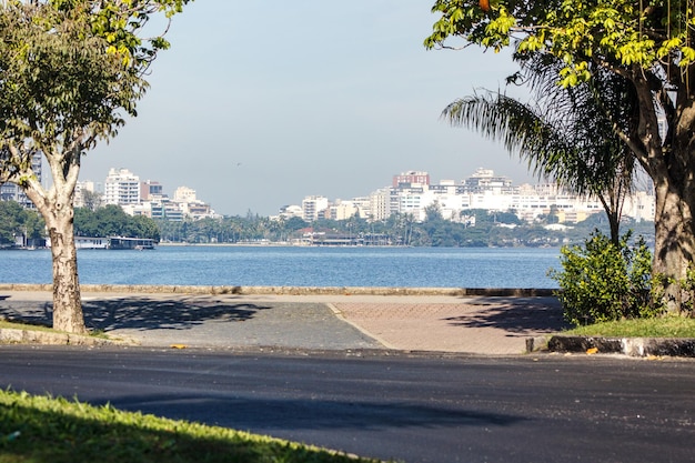 Laguna Rodrigo de Freitas en Río de Janeiro Brasil