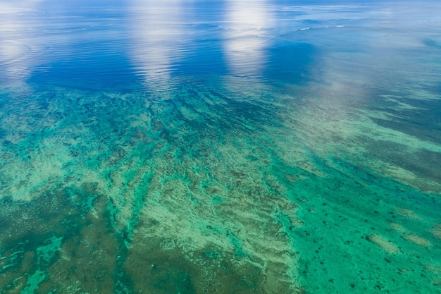 Laguna tropical de la isla de Ishigaki de Japón