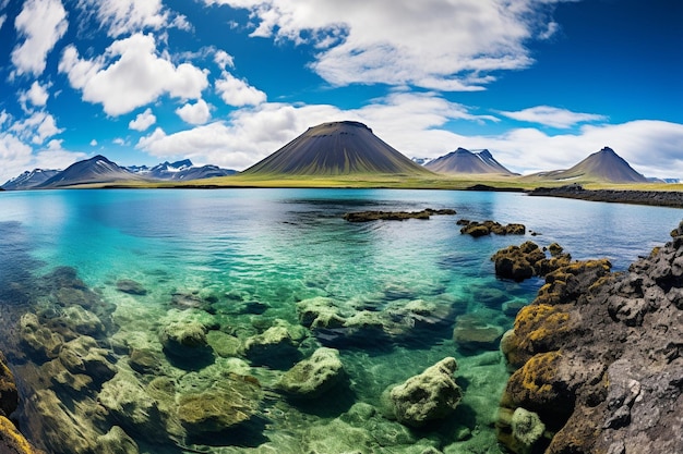 Foto lagunas costeiras repletas de aves