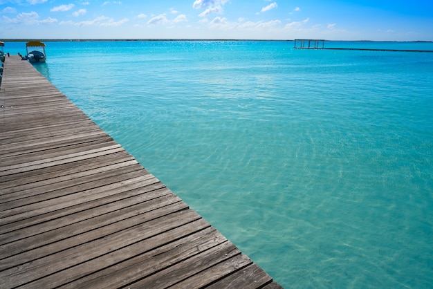 Lagune de Bacalar Lagune in Mexiko