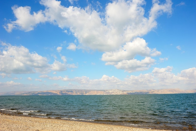 Lake Kinneret im Morgengrauen