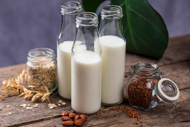Laktosefreie Buchweizenmilch ohne Milchprodukte