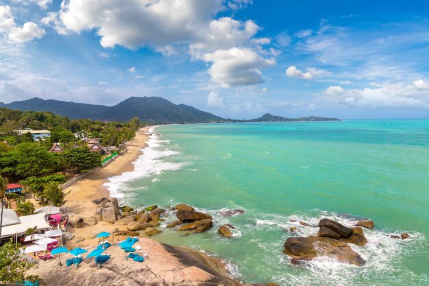 Lamai Beach en la isla de Koh Samui en Tailandia