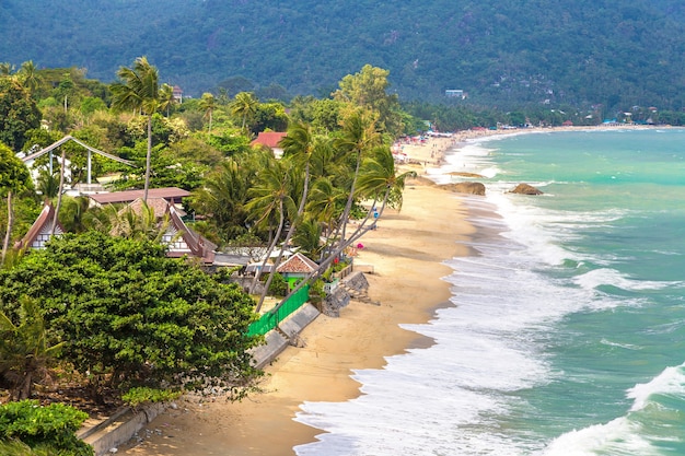 Lamai Beach en la isla de Koh Samui, Tailandia
