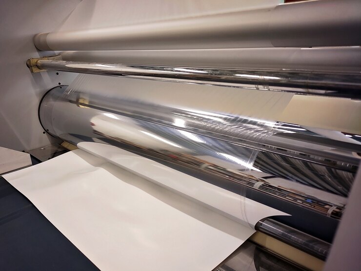 Laminador relleno de papel blanco con ejes de espejo