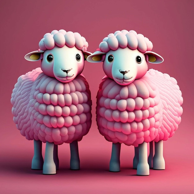 Lamm, Schaf, 3D-Charakter