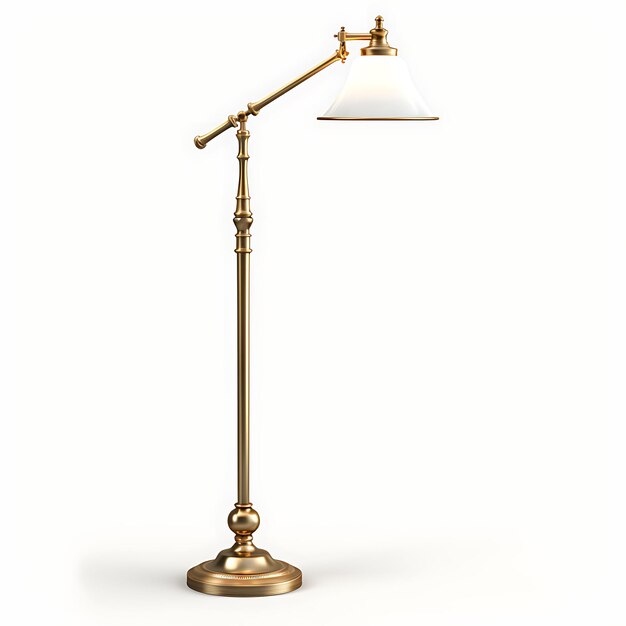 Lâmpada de braço oscilante com design elegante e isolado para criação de conteúdo de podcasting e decoração de ambiente