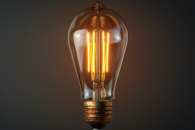 Lâmpada de filamento antiga com design de estilo Edison