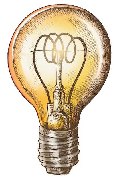 lâmpada de vintage clipart de desenho animado png