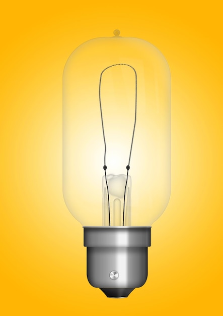 Lâmpada pendente com lâmpada isolada em fundo colorido Ilustração de renderização 3D adequada para o seu elemento de design