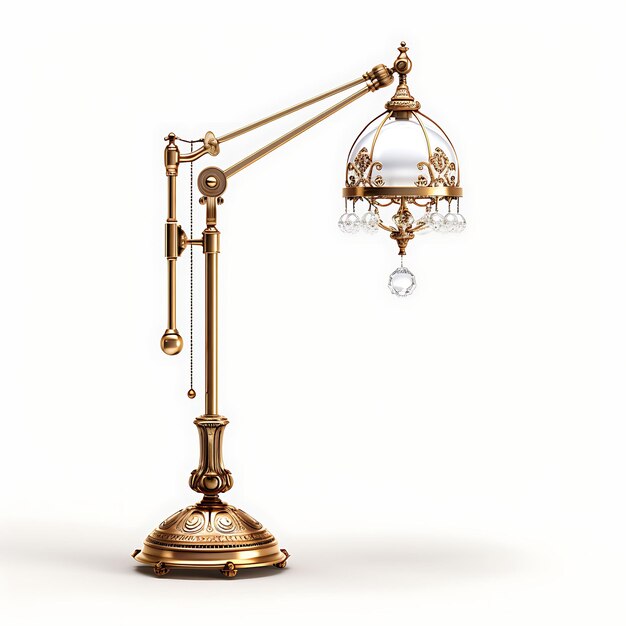 Lâmpada Swing Arm Design isolado elegante para criação de conteúdo de podcast e decoração de sala